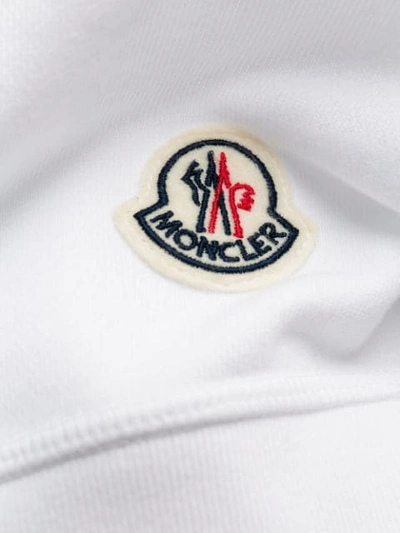 Shop Moncler Logo Hoody In White