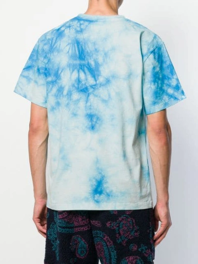 Shop Aries Tie Dye Print T-shirt In Blue