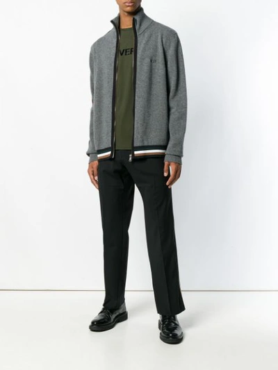 Shop N°21 Zipped Cardigan In Grey
