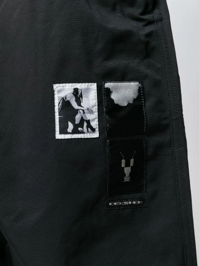 Shop Rick Owens Drkshdw Dropped Crotch Track Trousers In Black