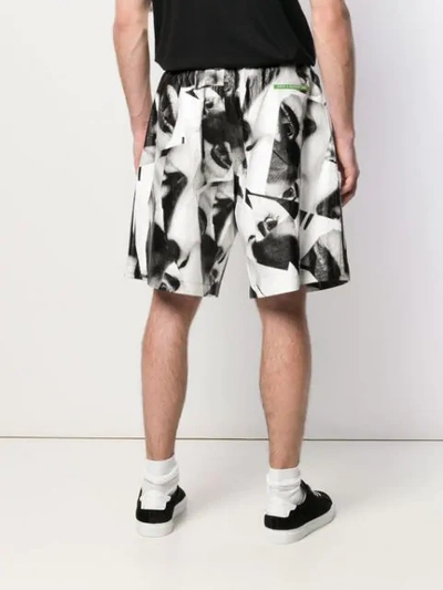 Shop Dsquared2 Eye Print Shorts In Black