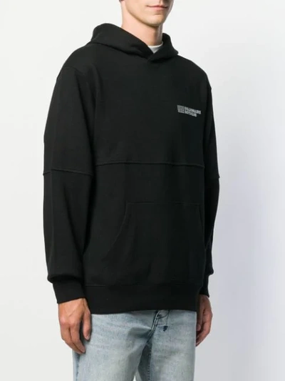 Shop Billionaire Boys Club Logo Print Hoodie In Black