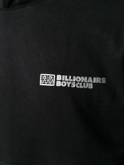 BILLIONAIRE BOYS CLUB LOGO PRINT HOODIE - 黑色