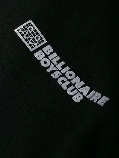 Shop Billionaire Boys Club Logo Print Hoodie In Black