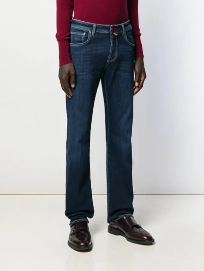 Shop Jacob Cohen J620 Straight-leg Jeans In Blue