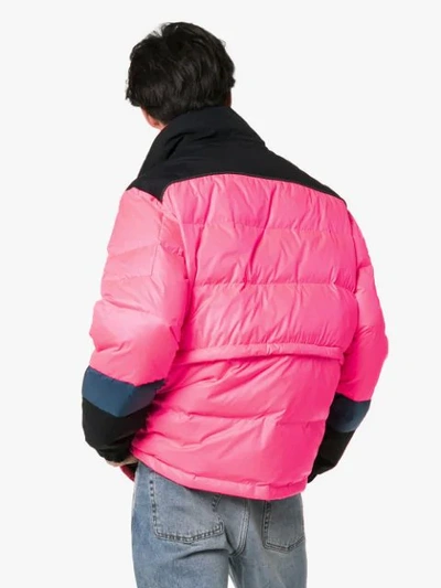 Shop Off-white Detachable Padded Down Jacket In Pink