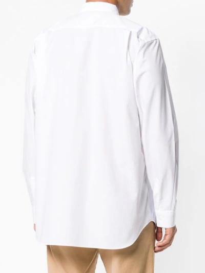 Shop Comme Des Garçons Shirt Patchwork Collared Shirt - White