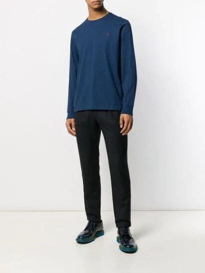 Polo Ralph Lauren Logo Sweatshirt In Blue