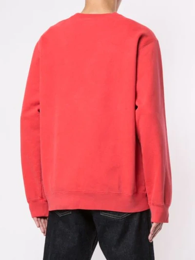 Shop Supreme Embroidered Logo Sweatshirt In Red