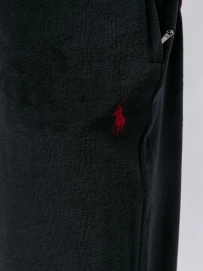 Shop Polo Ralph Lauren Logo Track Pants - Black