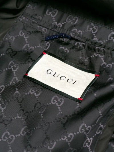 Shop Gucci Supreme Jacquard Windbreaker In Black