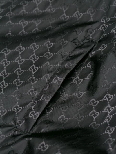 Shop Gucci Supreme Jacquard Windbreaker In Black