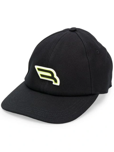 Shop Bally Logo Baseball Cap In Black