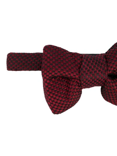 Shop Tom Ford Patterned Bow Tie In Red
