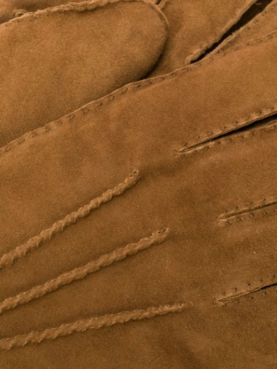 Shop Lardini Classic Slip-on Gloves - Brown