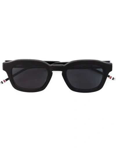 Shop Thom Browne Eyewear Black 412 Sunglasses