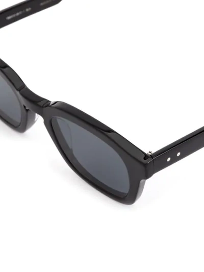Shop Thom Browne Eyewear Black 412 Sunglasses