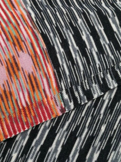 Shop Missoni Intarsia-knit Scarf In Orange