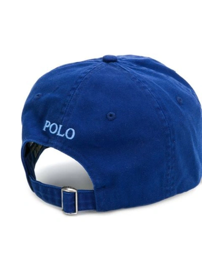 Shop Polo Ralph Lauren Embroidered Logo Cap In Blue