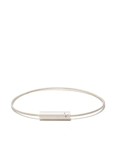 Shop Le Gramme 5g Cable Bracelet In Silver
