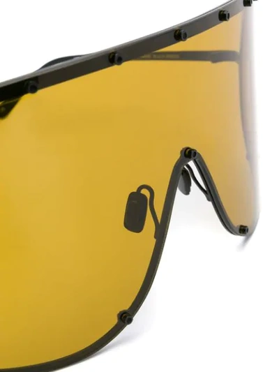 Shop Rick Owens Shield Sunglasses In Black