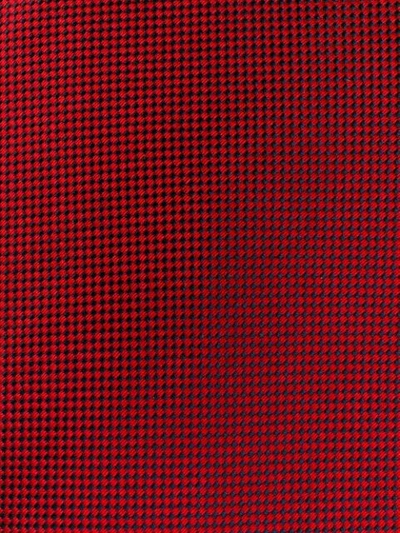 Shop Ermenegildo Zegna Micro Geometric Pattern Tie In Red