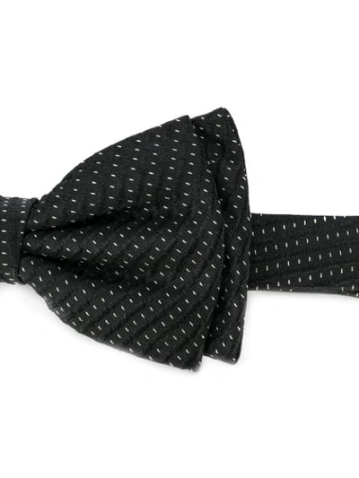 Shop Hugo Boss Embroidered Bow Tie In Black