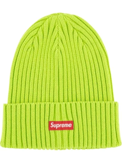 Shop Supreme Overdyed Beanie Hat In Green