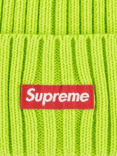 Shop Supreme Overdyed Beanie Hat In Green