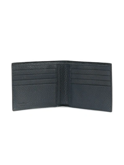 Shop Ferragamo Salvatore  Firenze Foldover Wallet - Blue