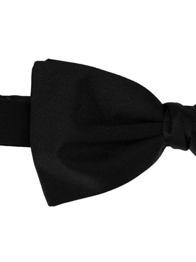 Shop Ermenegildo Zegna Silk Bow Tie In Black