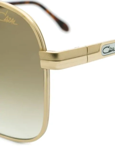 Shop Cazal Square Sunglasses In Brown