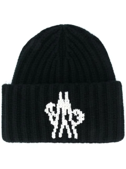 moncler ribbed knit beanie