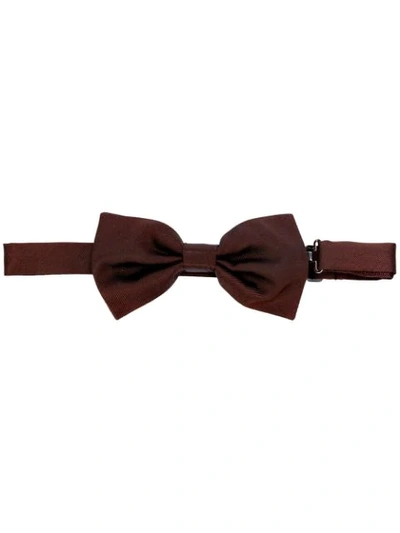 Shop Tagliatore Classic Bow Tie - Brown