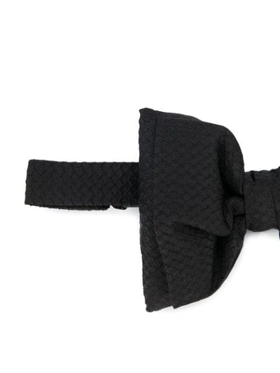 Shop Dsquared2 Textured Bow Tie In Black