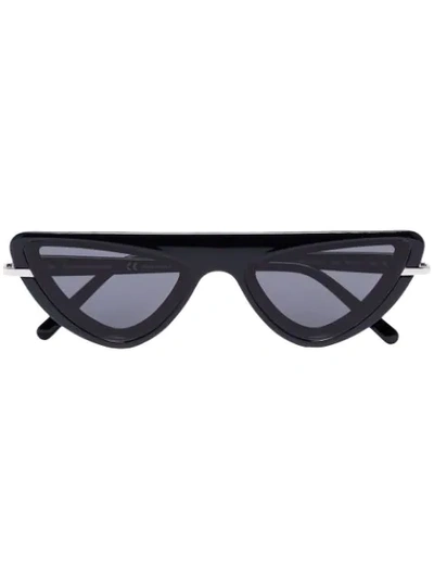 Shop Calvin Klein 205w39nyc Ck1951 Cat-eye Frame Sunglasses In Schwarz