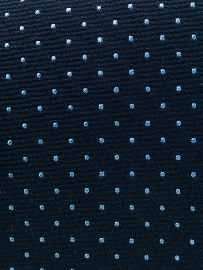 Shop Kiton Micro Dots Pattern Tie - Blue
