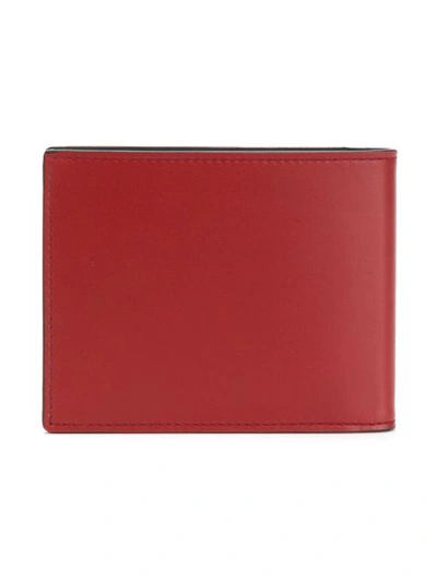 Shop Ferragamo Gancio Leather Billfold Wallet In Red