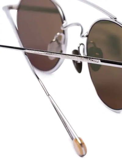 Shop Ahlem Bastille Double-bridge Sunglasses In Metallic