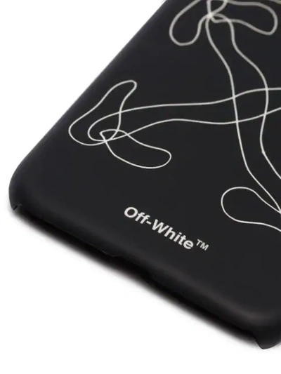 Shop Off-white Arrow Scribble Phone Case In Black