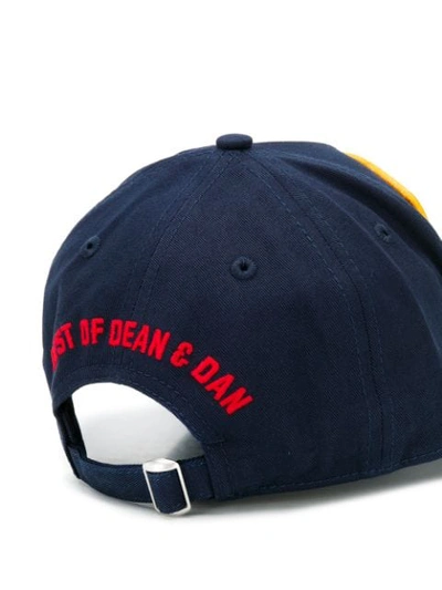 Dsquared2 Logo Baseball Cap In Blue
