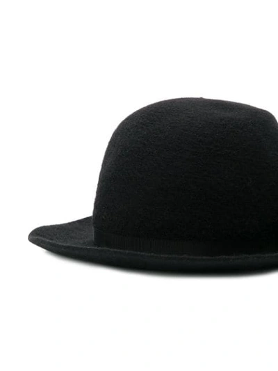 YOHJI YAMAMOTO BOW RIBBON HAT - 黑色