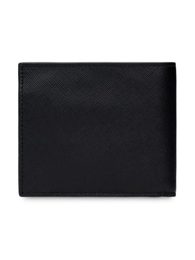 Shop Prada Open Fold Wallet In Black
