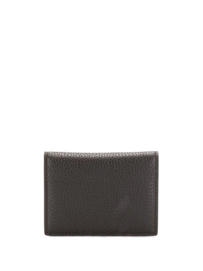 Shop Tom Ford Bi-fold Logo Wallet In Brown