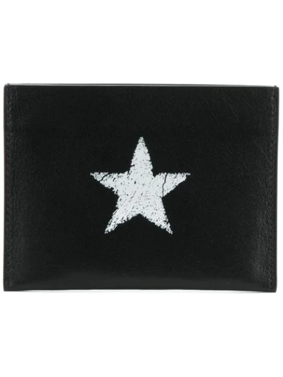 Shop Givenchy Star Logo Cardholder In Black