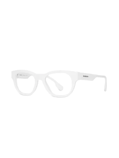 Shop Burberry Square Optical Frames In White