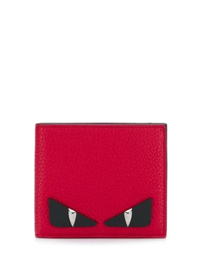 Shop Fendi Bag Bugs Eye Wallet In Red