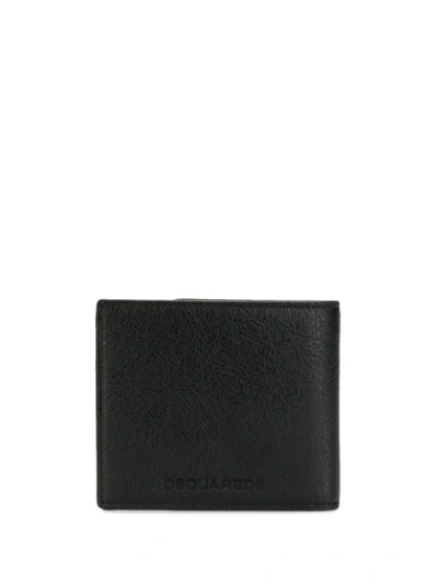 Shop Dsquared2 Logo Print Wallet In Black