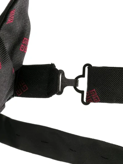 Shop Givenchy 4g Jacquard Bow Tie In Black