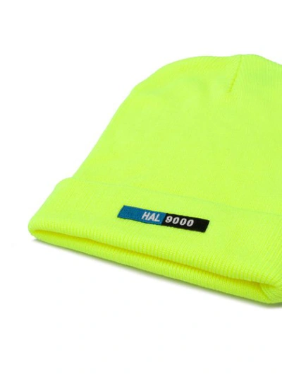 Shop Undercover Front Patch Beanie Hat - Yellow